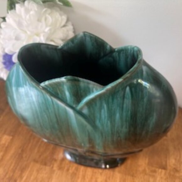 Blue Mountain‎ Pottery Large Drip Glaze Vase Green Black Canada Studio Pottery - Picture 3 of 4